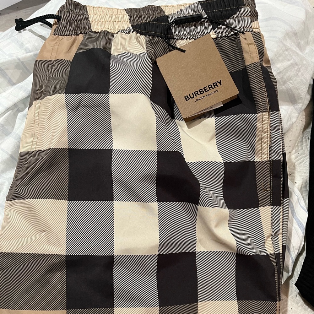 NWT BURBERRY SWIM TRUNKS